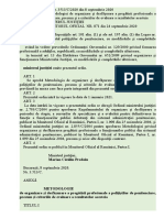 OMJ 3513 Din 2020 - Metodologie Organizare Si Desfasurare Formarea Profesionala Politisti de Penitenciare