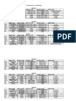 Final Time Table Even