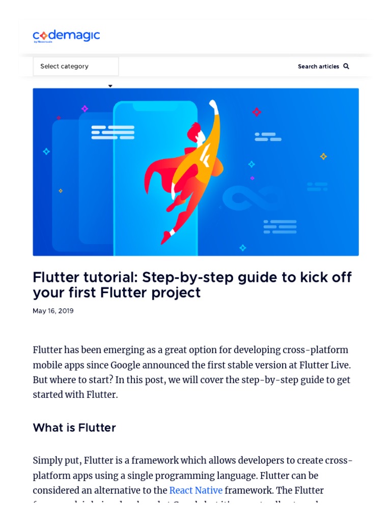 Flutter Tutorial: Step-By-Step Guide To Kick Off Your First Flutter ...