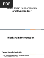 Block Chain Fundamentals and Hyperledger