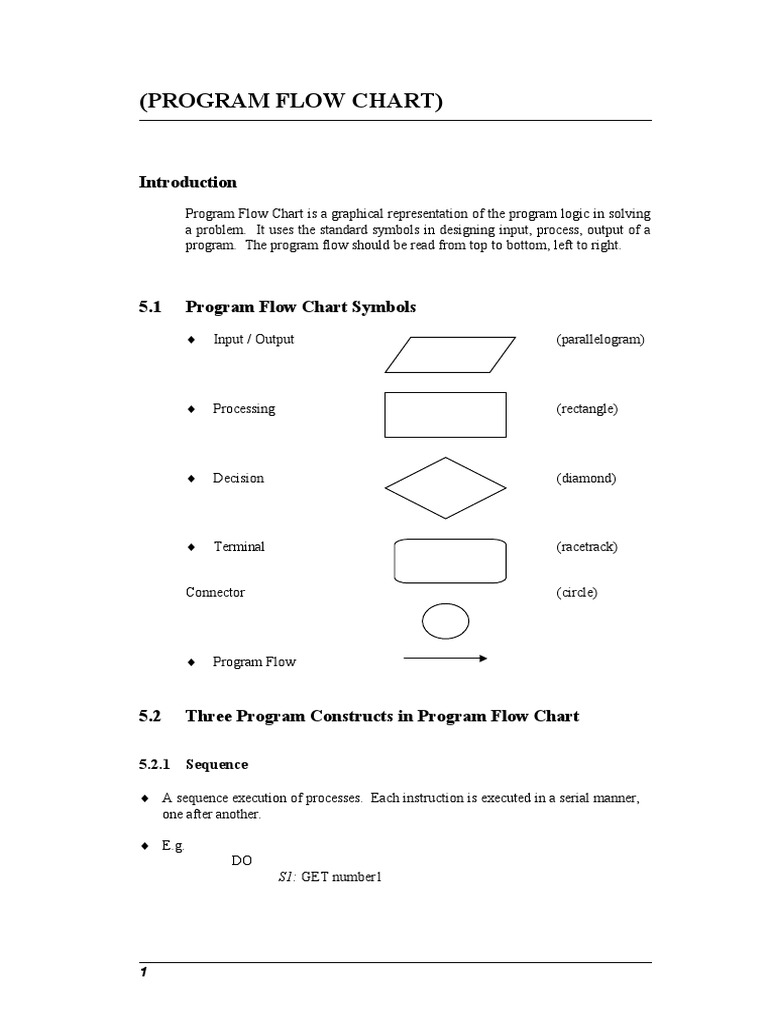 Program Flow Chart | PDF | Control Flow | Applied Mathematics