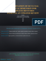 Determinationof Occlusal Vertical Dimensionfor Complete Dentures Patients An Updated Review