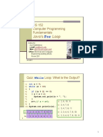 Java's: CS 152 Computer Programming Fundamentals