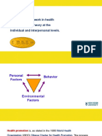 Ecological Framework in Health Promotion