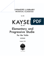 99946740 Kayser 36 Studies Op 20 for Violin