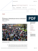 La Jornada - Protestan en Alemania Por Nuevas Restricciones Ante Covid-19