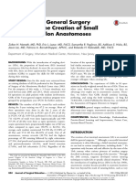 Experience of General Surgery Residents in The Creation of Small Bowel and Colon Anastomoses