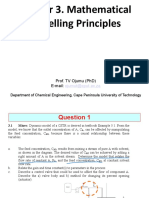 Chapter 3. Mathematical Modelling Principles: Prof. TV Ojumu (PHD) E-Mail