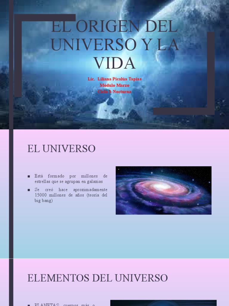 Origen Del Universo y La Vida | PDF | Universo | Dom