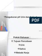 Pengukuran PH Urin Dan Saliva
