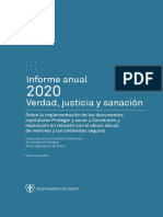 Informe 2020 Legionarios de Cristo Verdad Justicia y Sanacion Abusos Victimas Ambientes Seguros