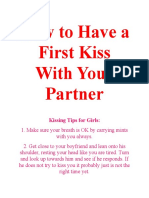 How To Have A First Kiss With Your Partner
