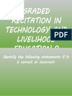 Graded Recitation in Technology and Livelihood Education 9