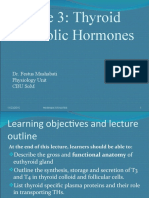 Lecture 3 - Thyroid Metabolic Hormones FM