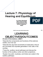 Lecture 2 Hearing and Equilibrium Physiology
