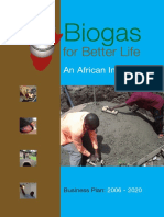 Biogas For Better Life Business Plan 2006 2020