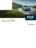 Manual proprietário Renault Zoe 2018