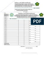 Daftar Hadir Ujian