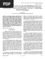 Separation of Assets (Land and Buildings) Between Indonesian Citizens and Foreign Citizens Conducting Mixed Marriages