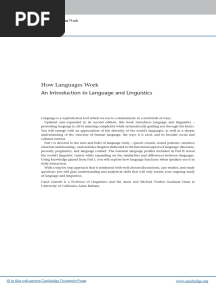 Genetti, Carol (2014) - How Language Work. An Introduction To Language and Linguistics