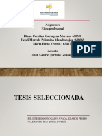 Diapositiva de Etica Profesional