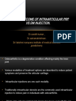 1clinical Outcome of Intraarticular PRP Vs DM Injection