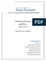 Energy Bars Case Analysis 3 - Group 5