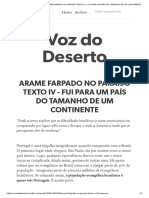 4_ARAME FARPADO NO PARAÍSO TEXTO IV - FUI PARA UM PAÍS DO TAMANHO DE UM CONTINENTE