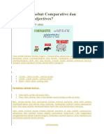 Apa yang disebut Comparative dan superlative adjectives