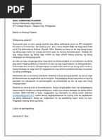 Liham-Aplikasyon Example | PDF