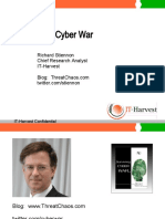 Surviving Cyber War: Richard Stiennon Chief Research Analyst IT-Harvest