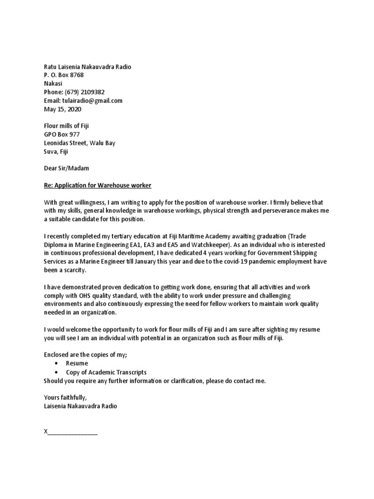 Flour Mills of Fiji Application1 PDF