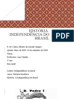 História independencia do brasil