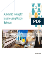 Selenium Automation For Maximo