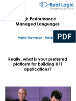 High Performance Managed Languages: Martin Thompson - @mjpt777