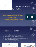 2.1 2.2 Analysing Ticker Tape and Motion Graph