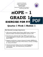 Hope - 1 Grade 11: Exercise For Fitness