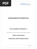 Cuadernillo de Trabajo Matemáticas 2021