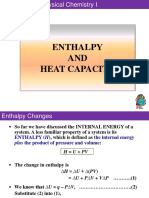 Lecture 3 Enthalpy and Heat Capacity