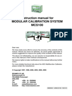 Instruction Manual For Modular Calibration System MCS100