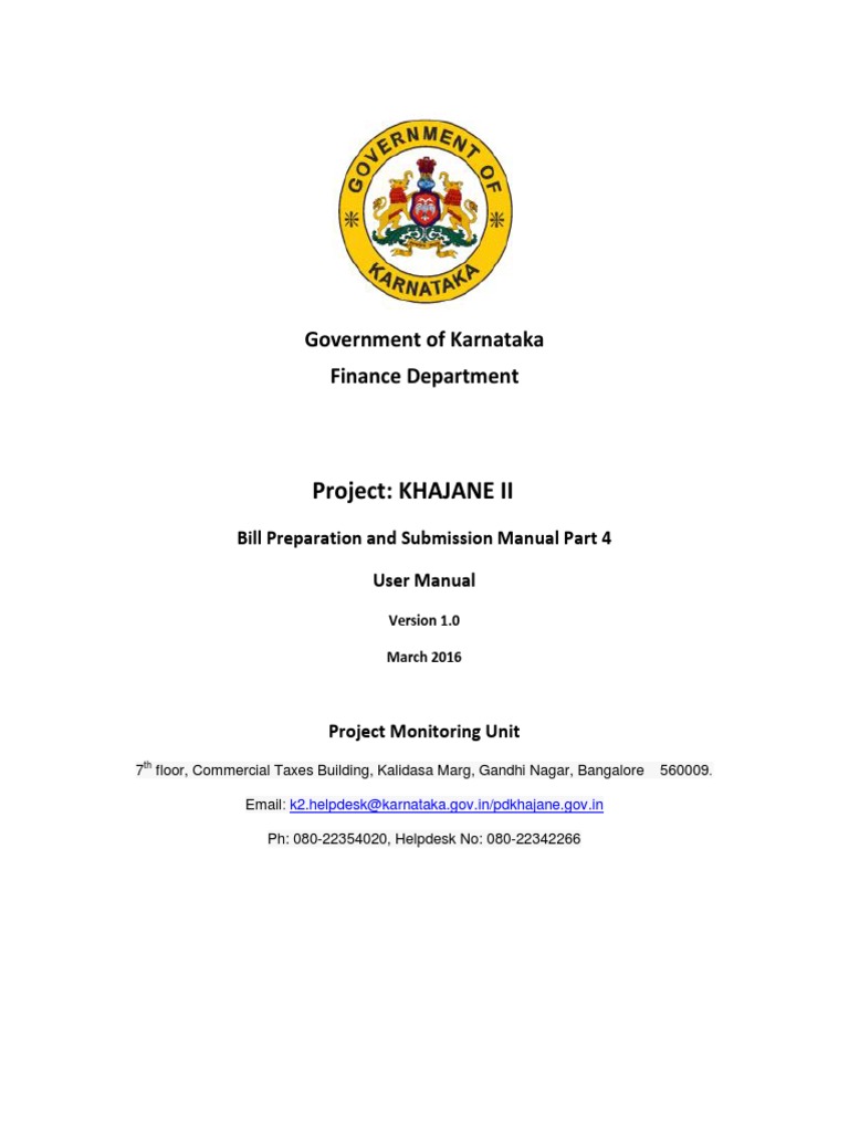 Khajane II Bill Preparation Manual | PDF | Pension | Reserve Bank Of India