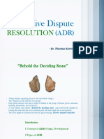 Alternative Dispute: Resolution