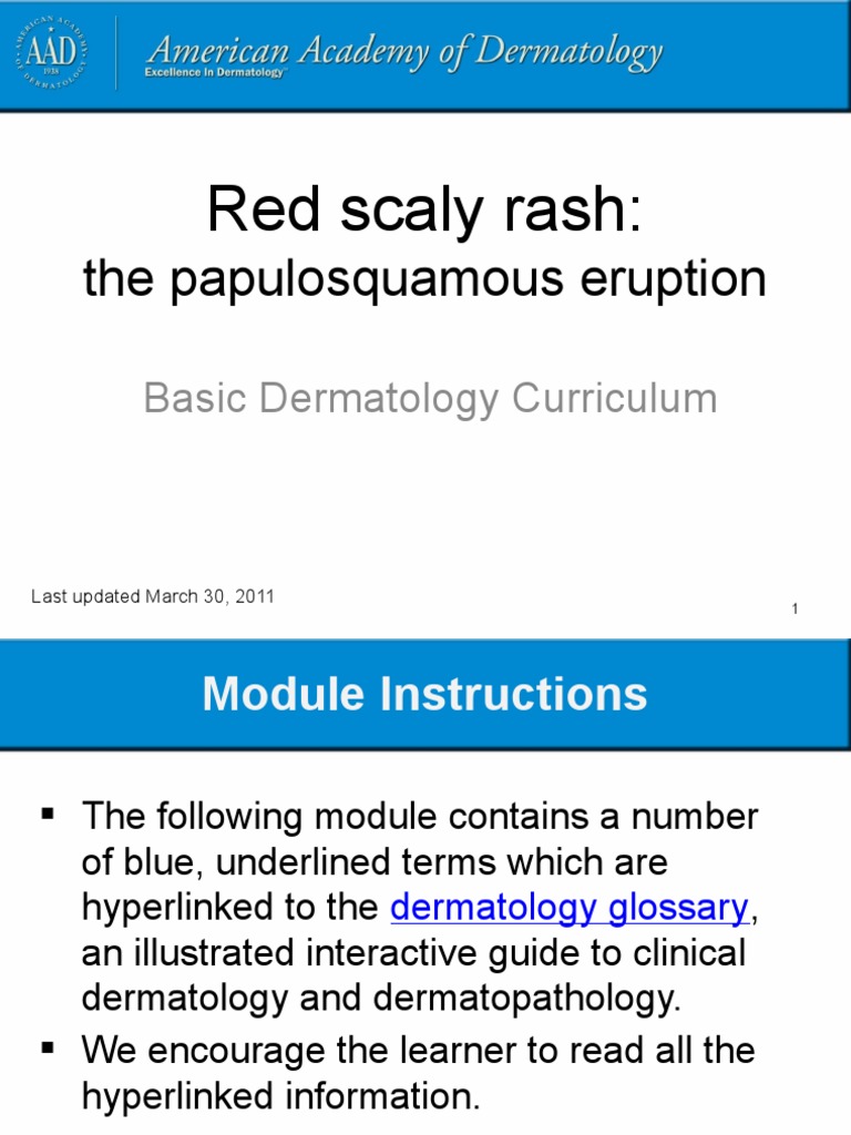 Red Scaly Rashes: Diagnosis & Management | PDF | Psoriasis | Dermatitis