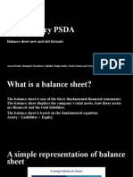 Accountancy PSDA: Balance Sheet New and Old Formats