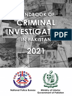Handbook of Criminal Investigation in Pakistan With Chart 2021