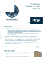 Antenna Array Simulation by Groups: CST Studio Suite