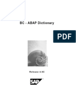 BC - ABAP Dictionary (v4.6c)