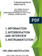 Tools of An Investigator in Gathering Facts