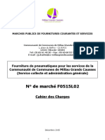 Cahier Des Charges Pneus