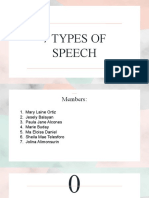 7 Types of Speech